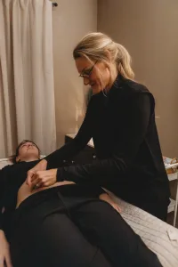 Natalie Allard treating patient